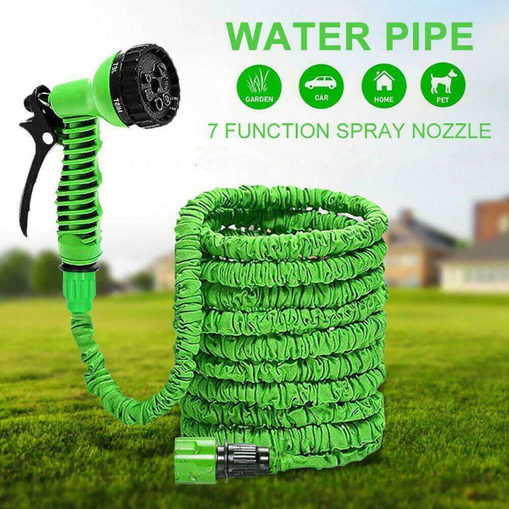 Expandable Flexible Magic Water Hose Pipe With Spray (100 ft)