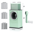 Vegetable Cutter Multifunctional Manual Rotary Cheese Grater Shredder
