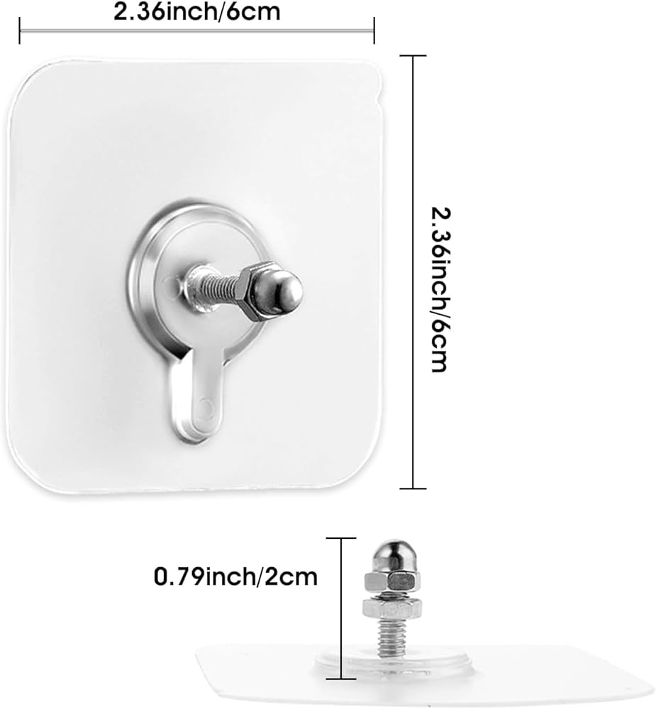 Self-Adhesive Wall Screws (Pack of 20)
