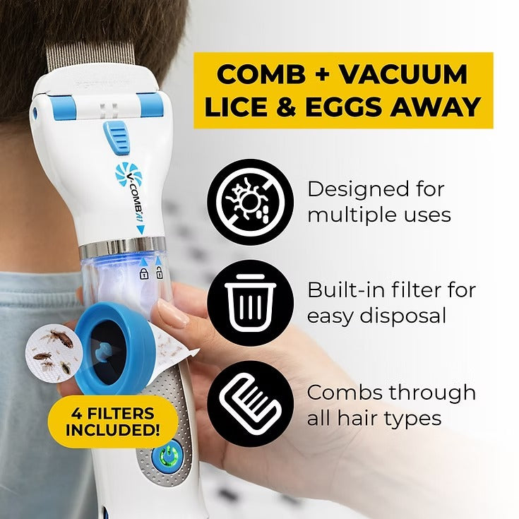 LICETEC V-COMB Electric Head Lice Remover